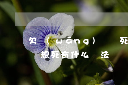 欠網(wǎng)貸尋死(欠網(wǎng)貸想死有什么辦法)