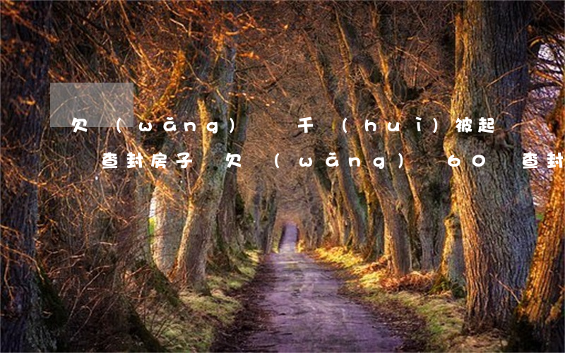 欠網(wǎng)貸幾千會(huì)被起訴查封房子嚒(欠網(wǎng)貸60萬查封按揭房嗎)