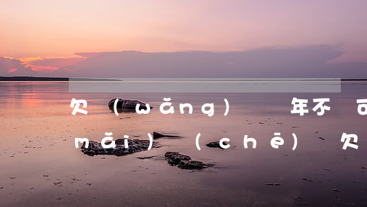 欠網(wǎng)貸幾年不還可以分期買(mǎi)車(chē)嗎(欠網(wǎng)貸還能不能分期買(mǎi)車(chē))