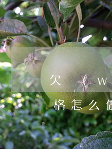 欠網(wǎng)貸怎么做表格(欠款登記表格怎么做)
