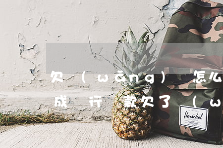 欠網(wǎng)貸怎么轉(zhuǎn)成銀行貸款(欠了網(wǎng)貸可以申請銀行貸款)