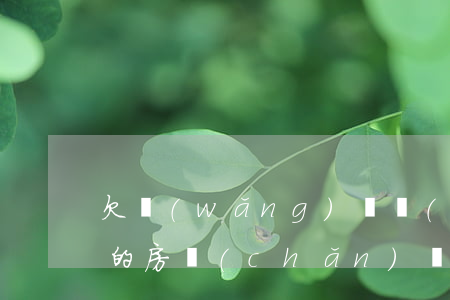 欠網(wǎng)貸會(huì)拍賣唯一的房產(chǎn)嗎(欠網(wǎng)貸無(wú)力償還會(huì)拍賣房產(chǎn)嗎)