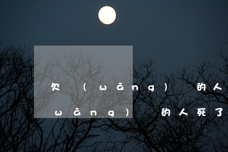 欠網(wǎng)貸的人死了的后果(欠網(wǎng)貸的人死了的后果)