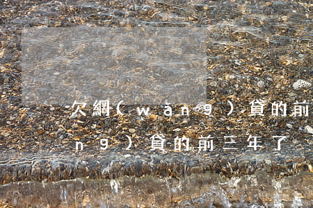 欠網(wǎng)貸的前三年了(欠網(wǎng)貸的前三年了)