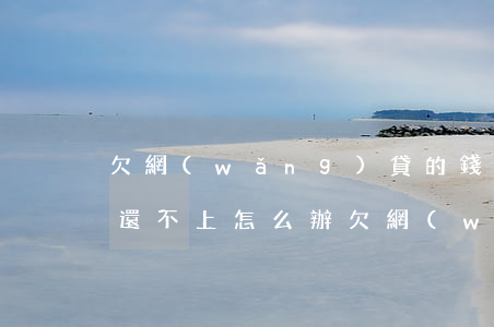 欠網(wǎng)貸的錢(qián)最終還不上怎么辦(欠網(wǎng)貸還不上咋辦)