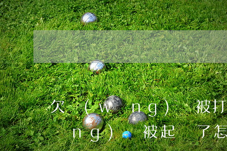 欠網(wǎng)貸被打了怎么辦(欠網(wǎng)貸被起訴了怎么辦)