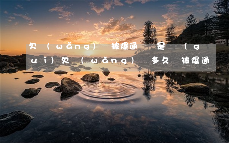 欠網(wǎng)貸被爆通訊錄是違規(guī)(欠網(wǎng)貸多久會被爆通訊錄)