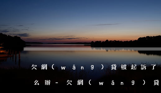 欠網(wǎng)貸被起訴了還是還不上怎么辦-欠網(wǎng)貸被起訴了還是還不上怎么辦呢