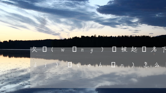 欠網(wǎng)貸被起訴名下沒有財(cái)產(chǎn)怎么辦-欠網(wǎng)貸被起訴名下沒有財(cái)產(chǎn)怎么辦呢