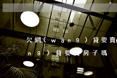 欠網(wǎng)貸要賣房子嗎(欠網(wǎng)貸要賣房子嗎)