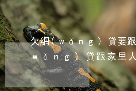 欠網(wǎng)貸要跟家人坦白嗎(欠網(wǎng)貸跟家里人坦白了)