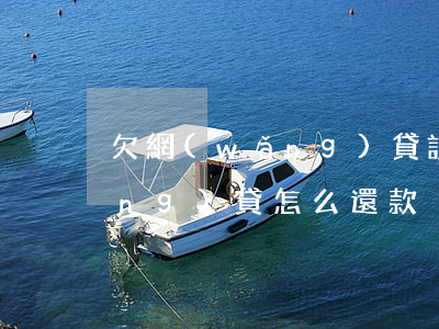 欠網(wǎng)貸該如何處理(欠網(wǎng)貸怎么還款)