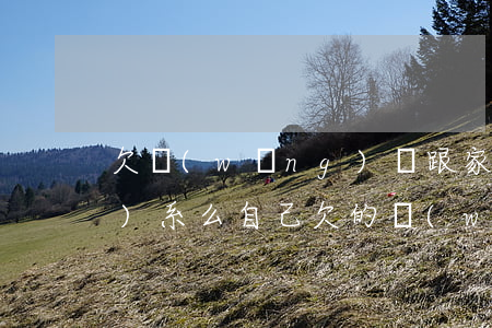 欠網(wǎng)貸跟家人有關(guān)系么(自己欠的網(wǎng)貸和家人有沒有關(guān)系)
