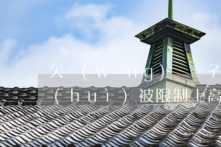 欠網(wǎng)貸車子會(huì)不會(huì)被限制上高速(欠網(wǎng)貸會(huì)被限高嗎)