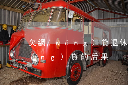 欠網(wǎng)貸退休有影響嗎(欠網(wǎng)貸的后果)