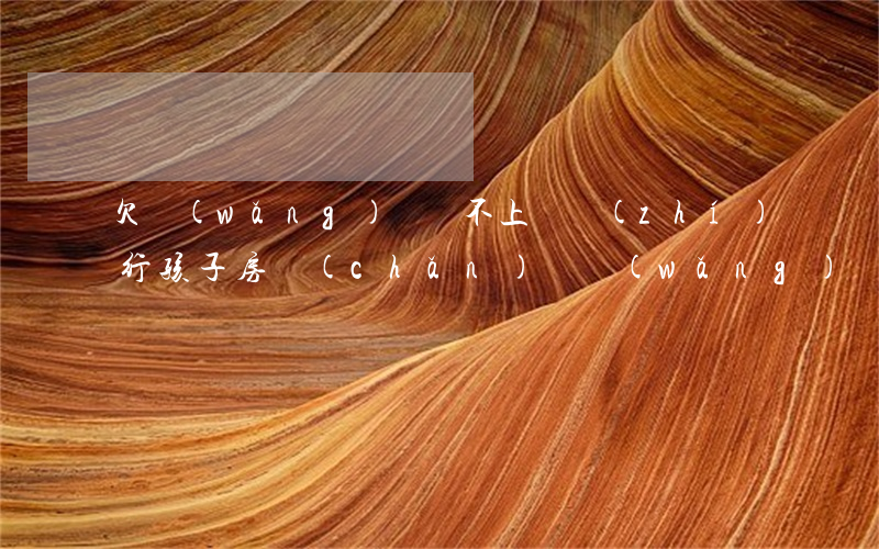 欠網(wǎng)貸還不上會執(zhí)行孩子房產(chǎn)嗎(網(wǎng)貸還不上會執(zhí)行按揭房產(chǎn)嗎)