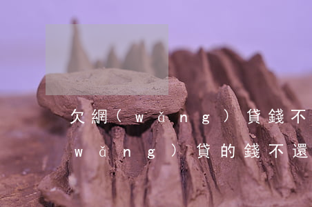 欠網(wǎng)貸錢不還的后果(欠了網(wǎng)貸的錢不還會有什么后果)