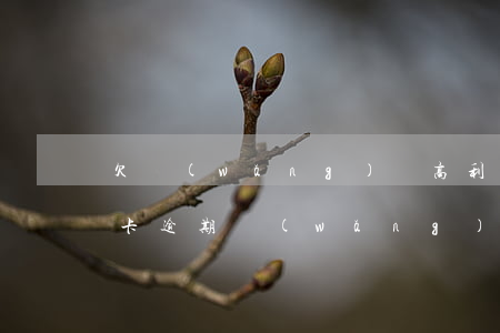欠網(wǎng)貸高利貸信用卡逾期(信用卡逾期網(wǎng)貸逾期還能借到錢(qián)嗎)