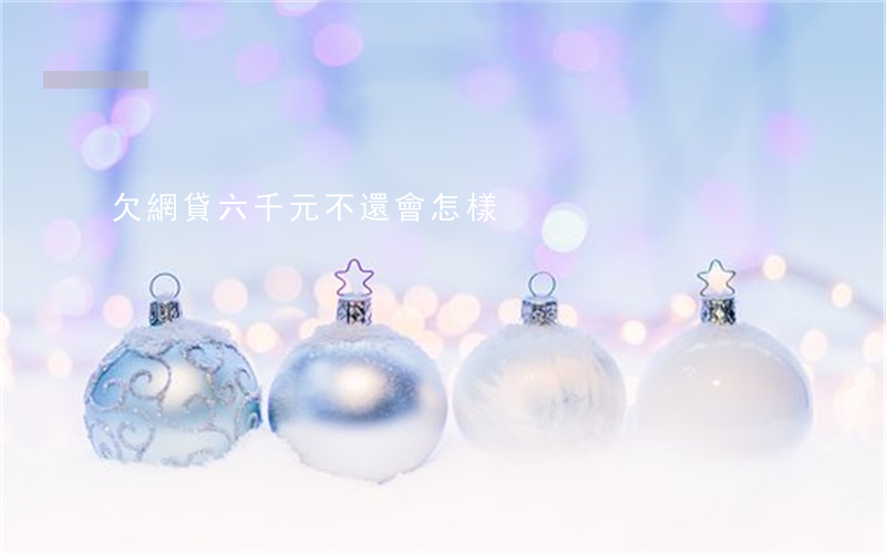 欠網貸六千元不還會怎樣