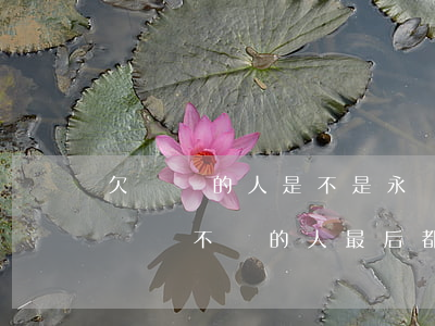 欠網貸的人是不是永遠不會說實話-那些欠網貸不還的人,最后都怎么樣了?