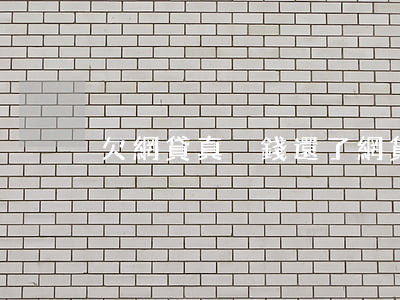 欠網貸真沒錢還了(網貸目前沒錢還)