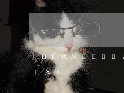 欠網貸被起訴還錢顯示已結案(網貸欠錢被起訴后果)