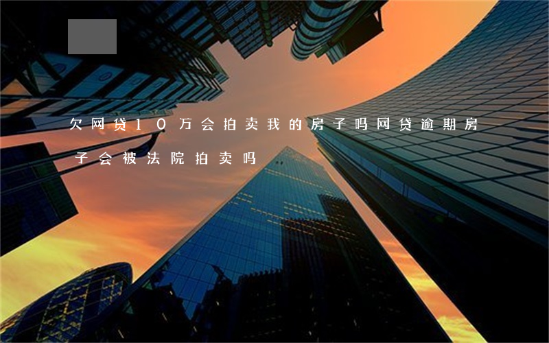 欠网贷10万会拍卖我的房子吗(网贷逾期房子会被法院拍卖吗)