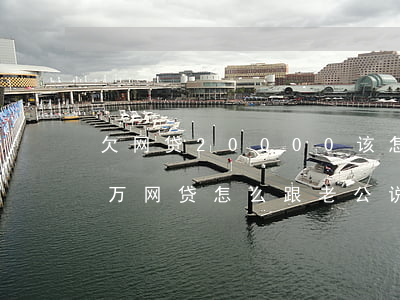 欠网贷20000该怎么给媳妇说(欠了十多万网贷怎么跟老公说)