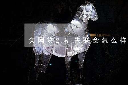 欠网贷2w失联会怎么样(网贷不还失联)