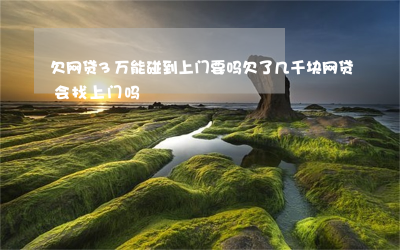 欠网贷3万能碰到上门要吗(欠了几千块网贷会找上门吗)