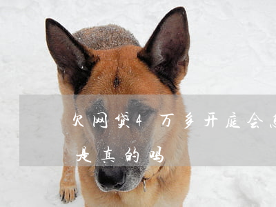 欠网贷4万多开庭会怎么样(网贷逾期说开庭是真的吗)