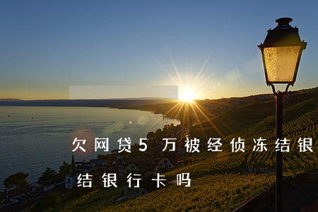 欠网贷5万被经侦冻结银行卡(拖欠网贷会冻结银行卡吗)