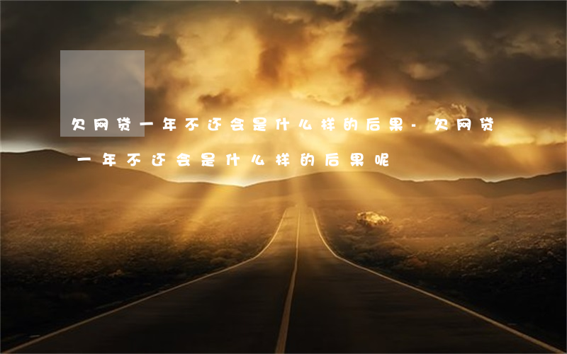 欠网贷一年不还会是什么样的后果-欠网贷一年不还会是什么样的后果呢
