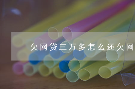 欠网贷三万多怎么还(欠网贷三万多怎么还)