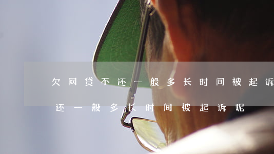 欠网贷不还一般多长时间被起诉-欠网贷不还一般多长时间被起诉呢