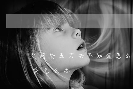 欠网贷五万块不知道怎么办(欠了五万块钱网贷怎么办)