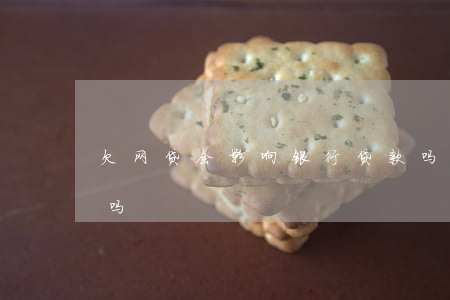 欠网贷会影响银行贷款吗(网贷欠款影响房贷吗)