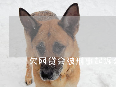 欠网贷会被刑事起诉么