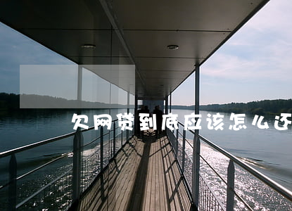 欠网贷到底应该怎么还(欠网贷可以慢慢还吗)