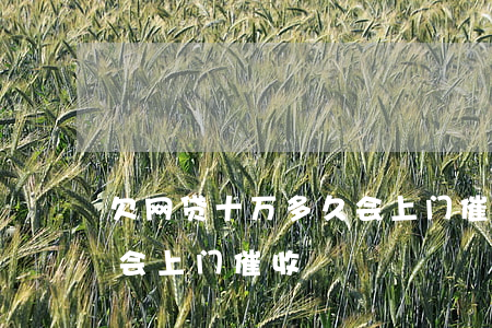 欠网贷十万多久会上门催收(欠网贷十万多久会上门催收)