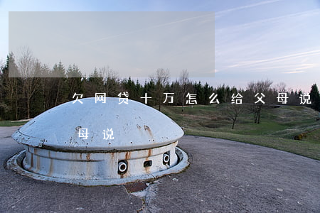 欠网贷十万怎么给父母说(欠网贷要不要跟父母说)