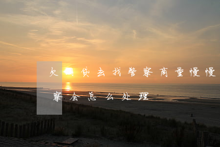 欠网贷去找警察商量慢慢还吗(欠网贷报警警察会怎么处理)