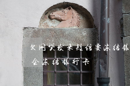 欠网贷发来短信要冻结银行卡(欠网贷钱会不会冻结银行卡)