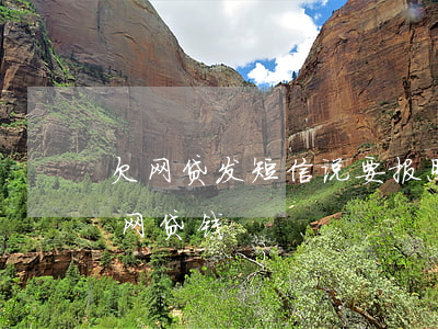 欠网贷发短信说要报照片(有人发短信说我欠网贷钱)
