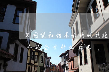 欠网贷和信用卡的钱能跑路吗(欠网贷信用卡不还会有什么后果)