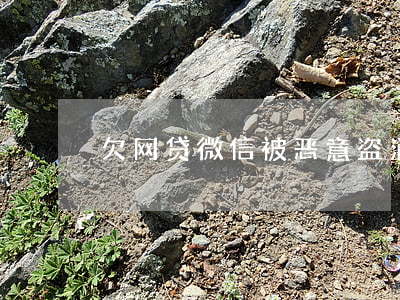 欠网贷微信被恶意盗消息 欠网贷微信被恶意盗消息