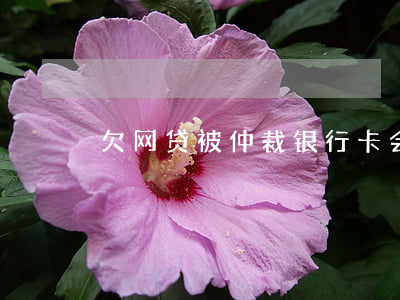 欠网贷被仲裁银行卡会被冻结嘛-