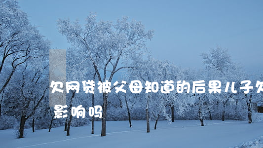 欠网贷被父母知道的后果(儿子欠网贷父母受影响吗)