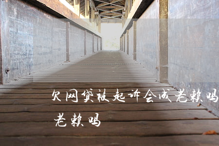 欠网贷被起诉会成老赖吗(欠网贷被起诉会成老赖吗)