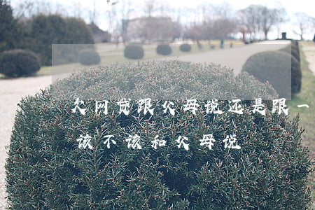 欠网贷跟父母说还是跟一个人说-欠了网贷该不该和父母说